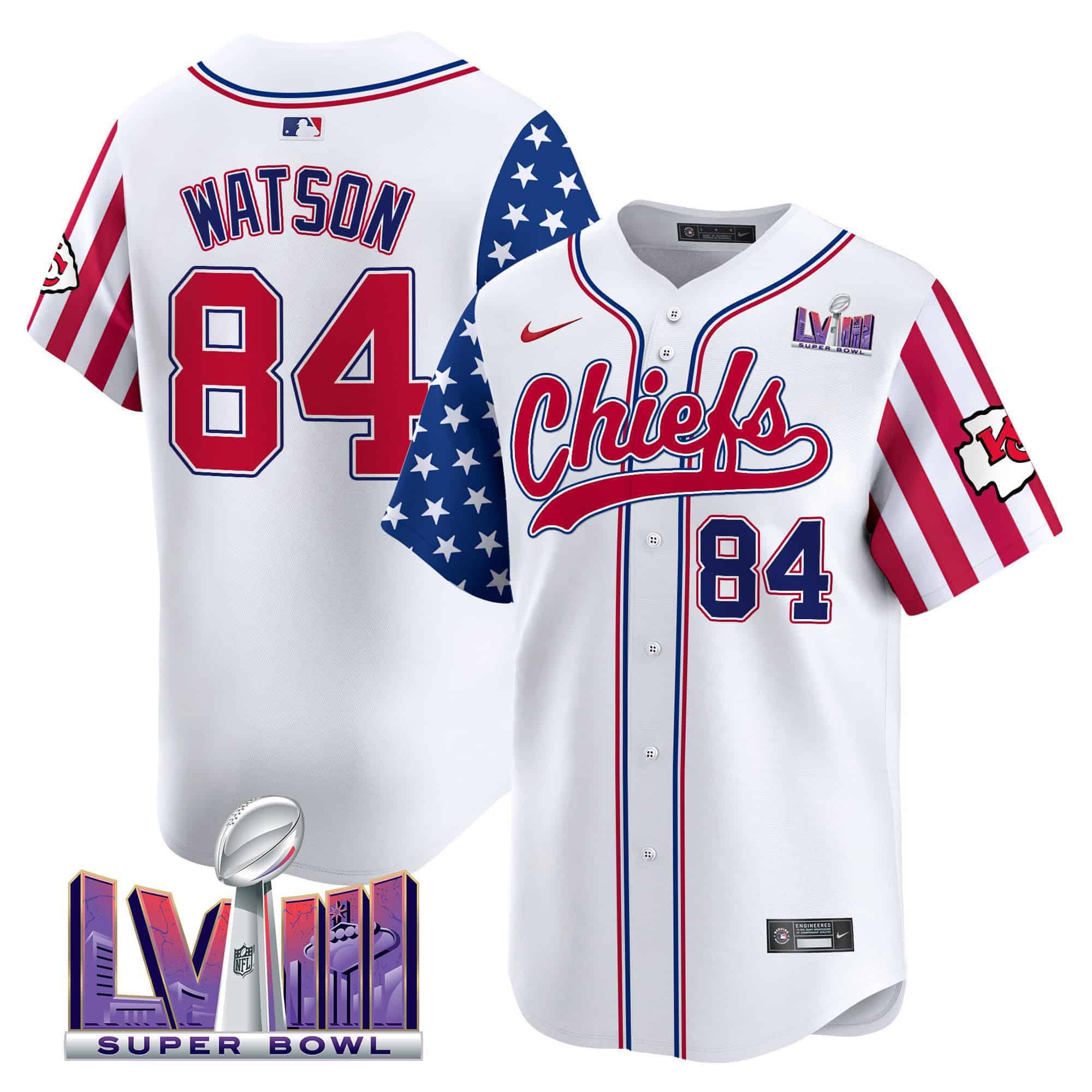 Men Kansas City Chiefs #84 Watson White 2024 Nike Independence Day Vapor Premier Limited NFL Jersey->indianapolis colts->NFL Jersey